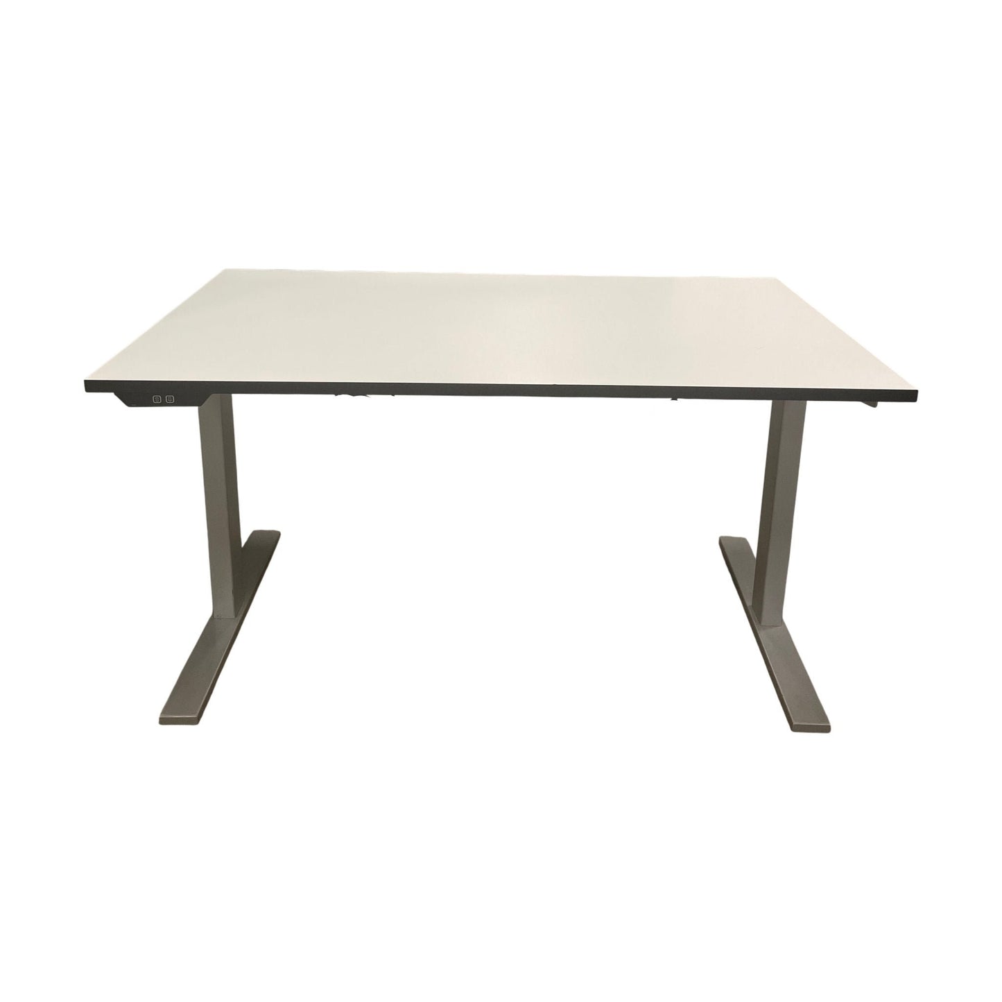 Hev senk elektrisk skrivebord fra Rol Ergo, hvit laminat, 140x80 cm