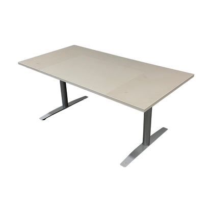 Elektrisk hev/senk skrivebord 160x80 cm, beige