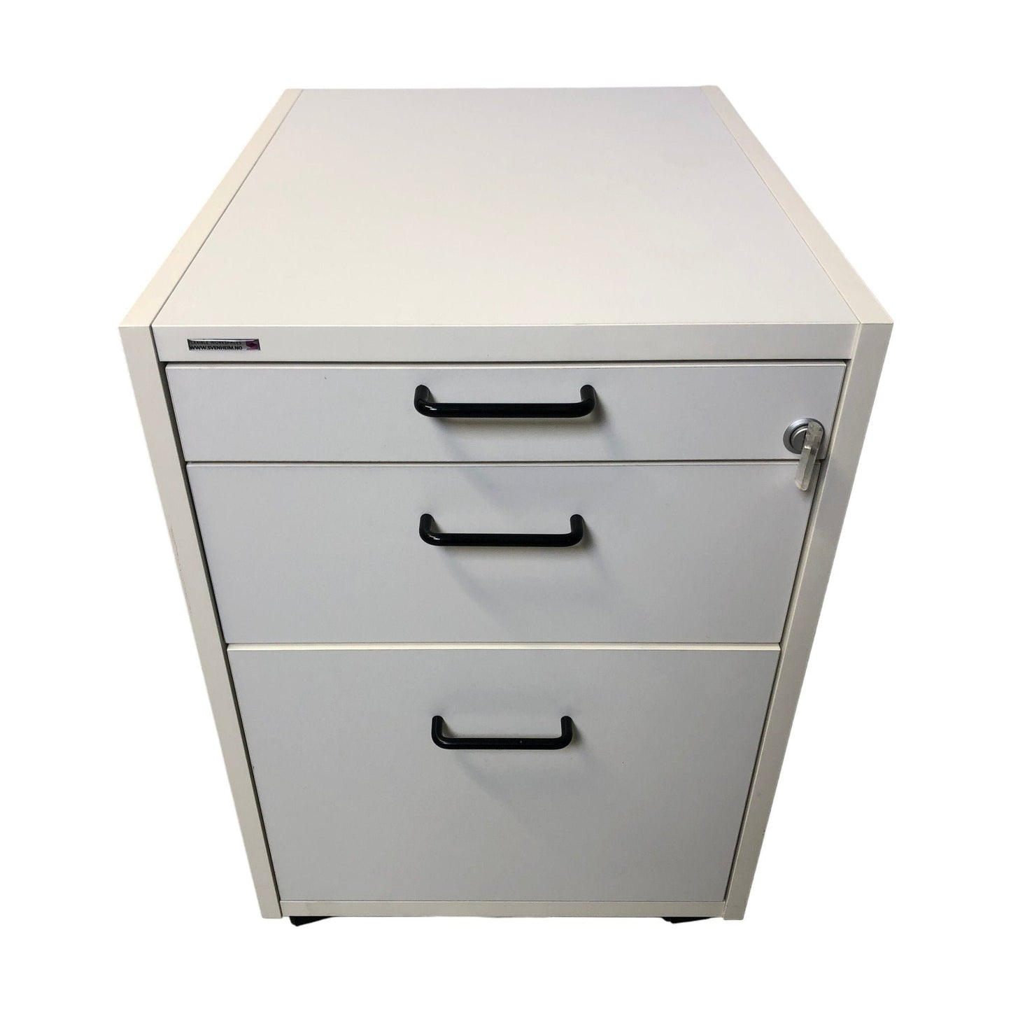 Arkivskap med 3 skuffer fra Svenheim, hvit