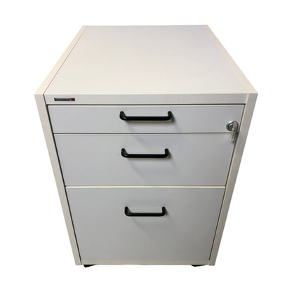 Arkivskap med 3 skuffer fra Svenheim, hvit