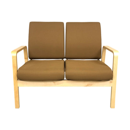Zeta 2-seter sofa fra VAD, brun tekstil