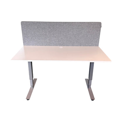 Elektrisk hev/senk skrivebord inkludert bordskillevegg, 160x80 cm