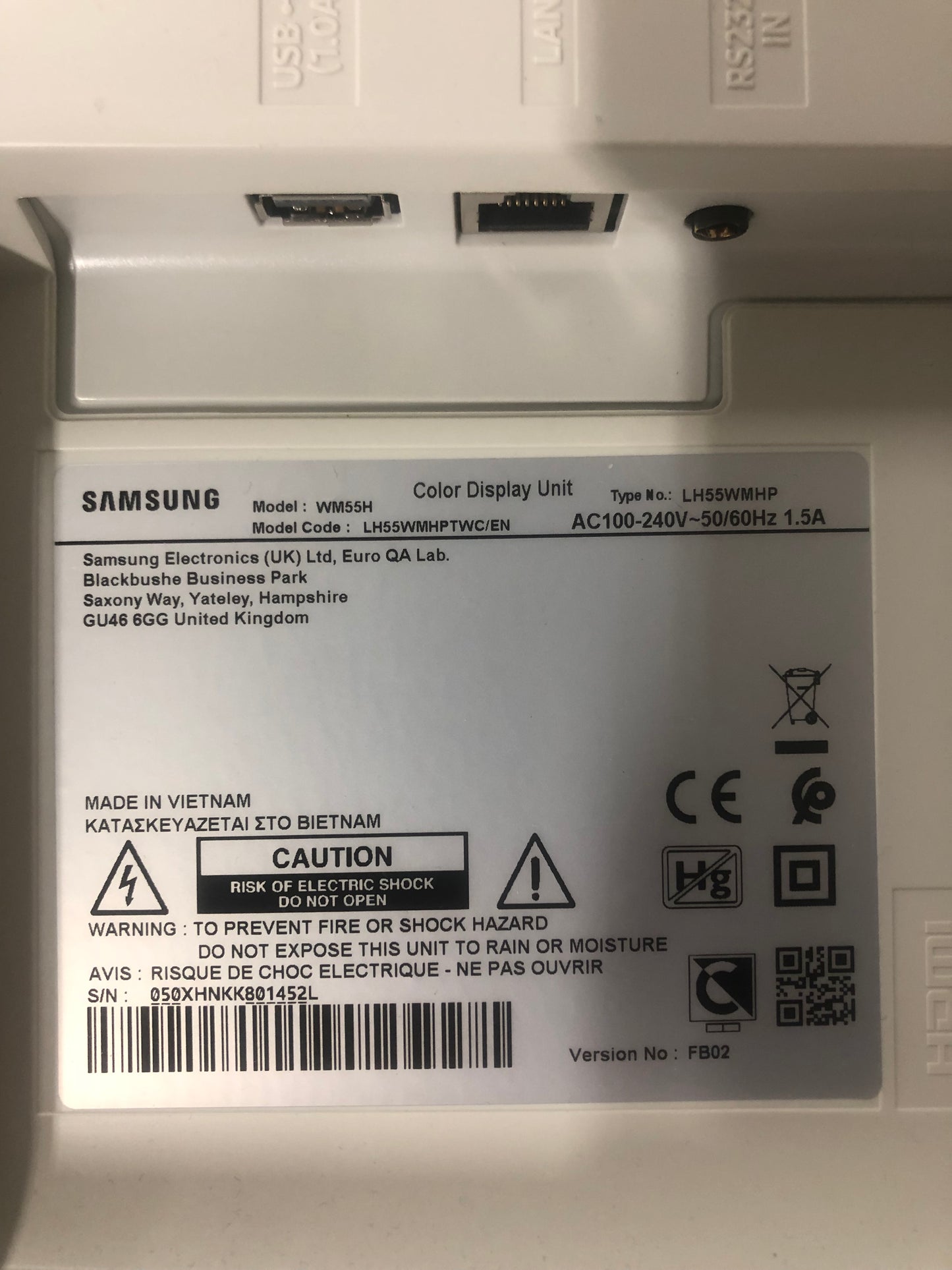 Samsung WM55H 55" Flip Pro 4K UHD interaktiv tavle