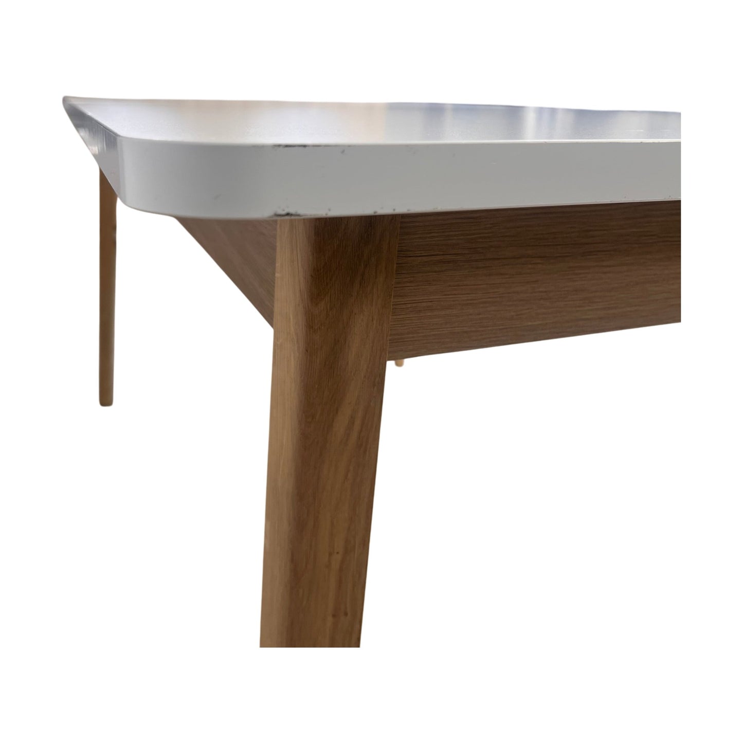 Justerbart spisebord, 160-200 cm, laminat og eik