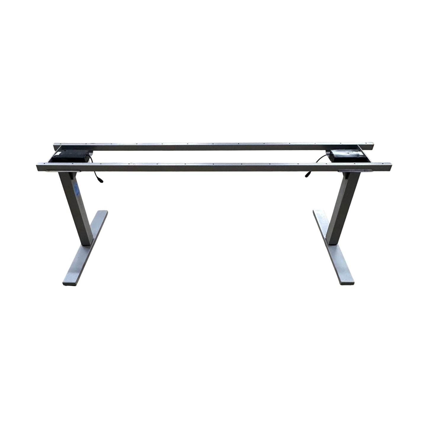 Kun understell elektrisk hev/senk skrivebord, grå, 200 cm