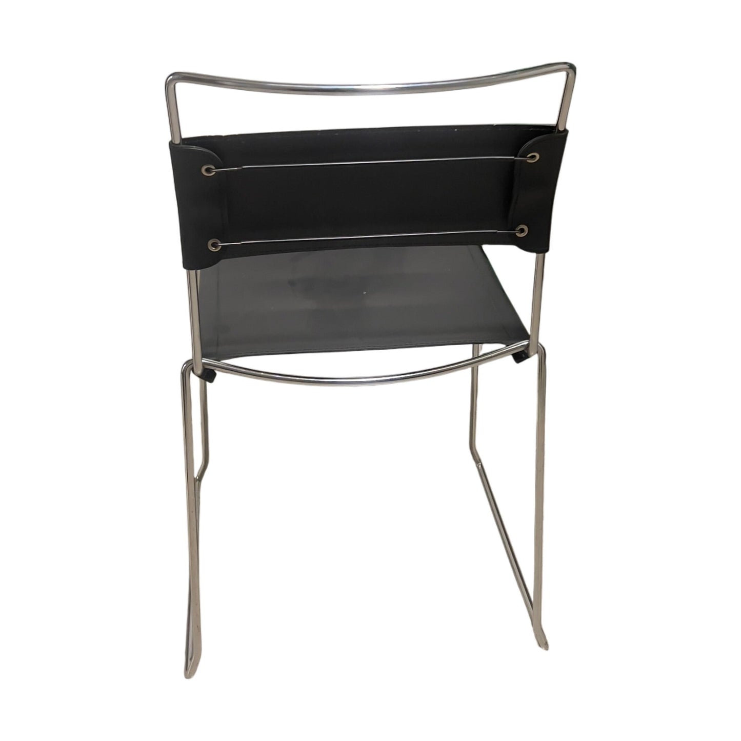 Metall møteromsstol m/lærsete