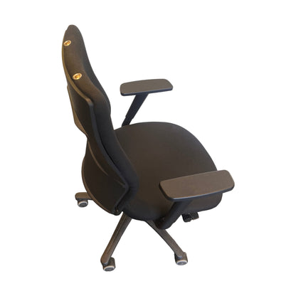 Kontorstol Vela, svart m/ armlener