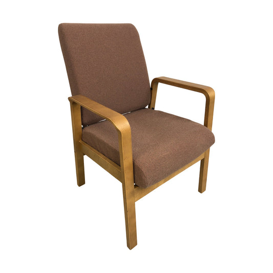 Zeta lenestol fra VAD, ullstoff, høy rygg