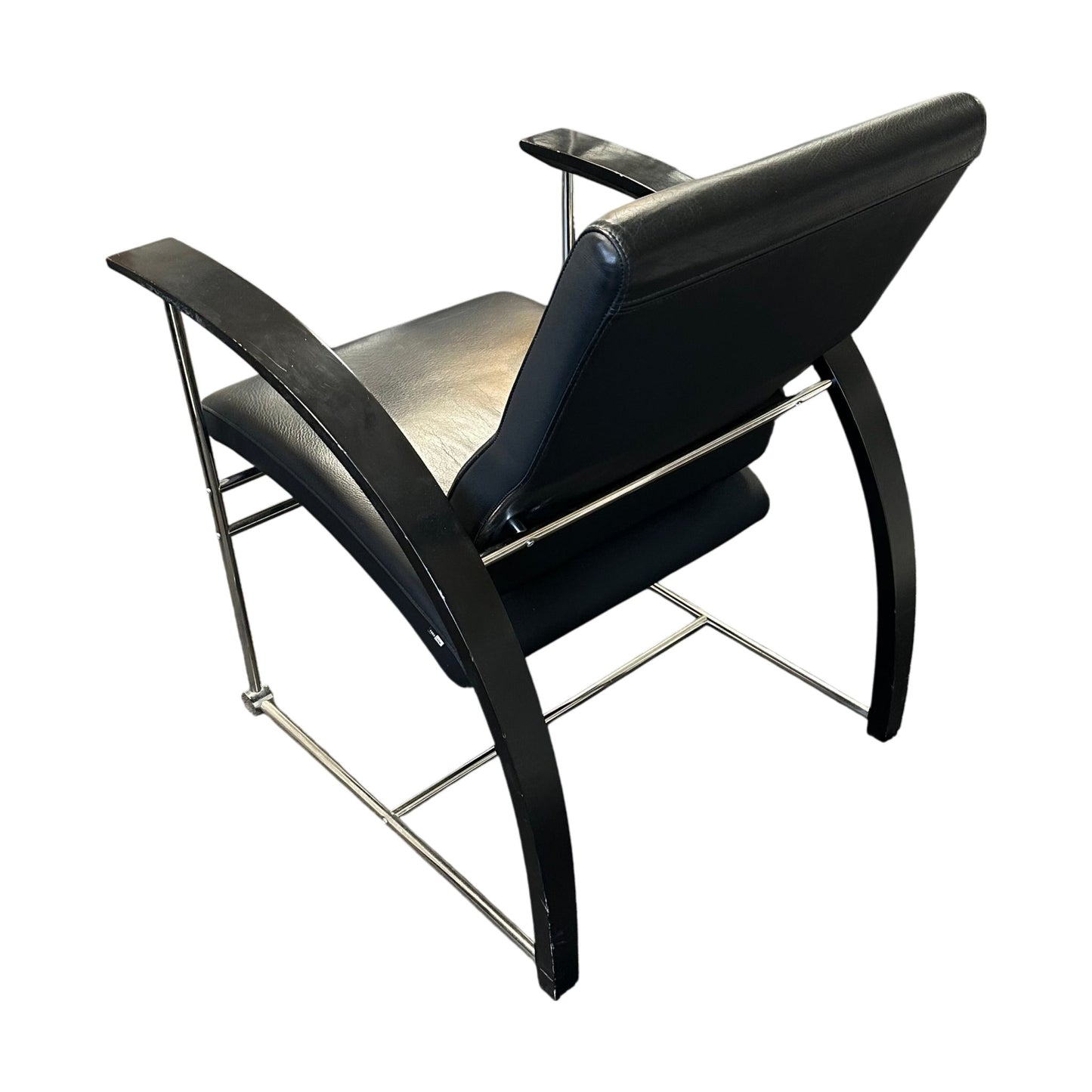 Møteromsstol, Fora Form Tres, svart skinn