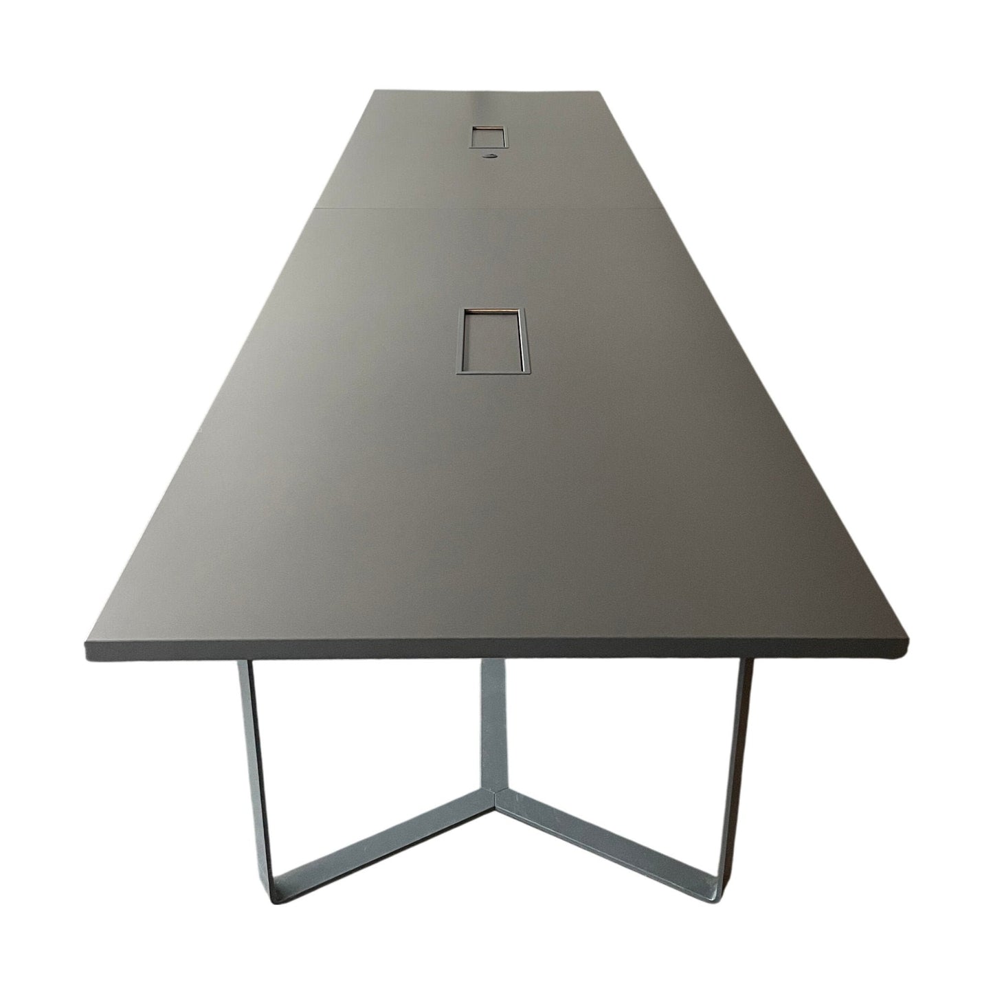 Narbutas Plana møtebord, mørk grå, 480x120 cm