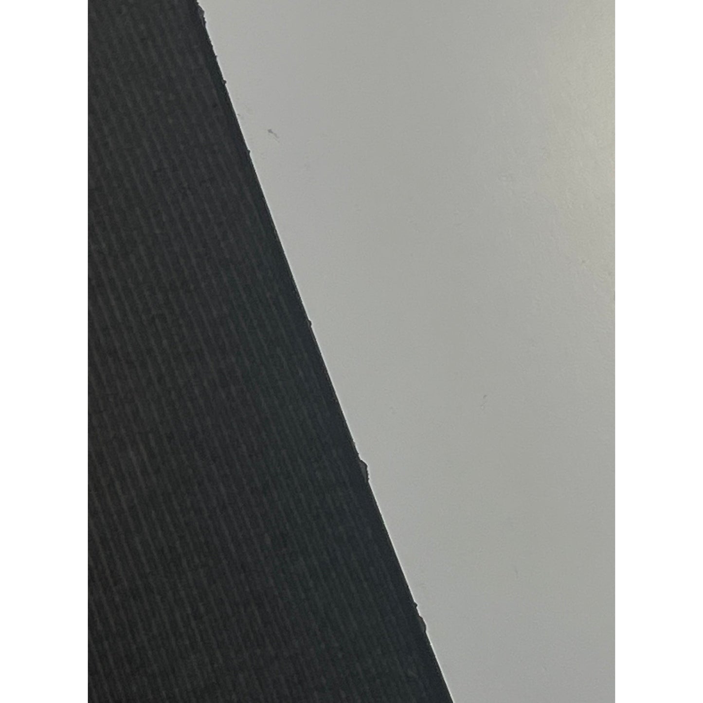 Møtebord grå med svart kant, 438x136 cm