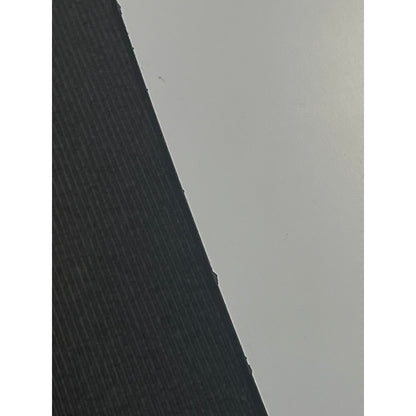 Møtebord grå med svart kant, 438x136 cm