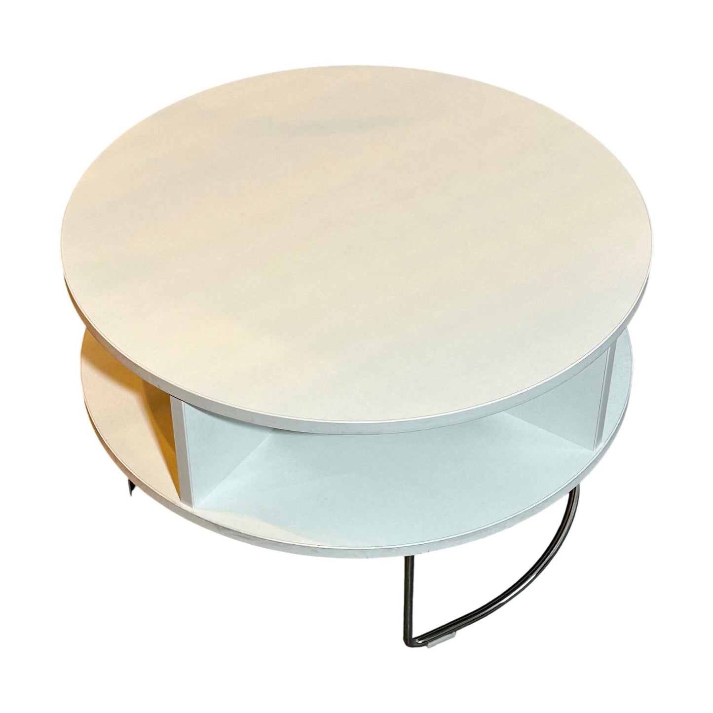 Pivot sidebord fra VAD, hvit, Ø67 cm, h43 cm