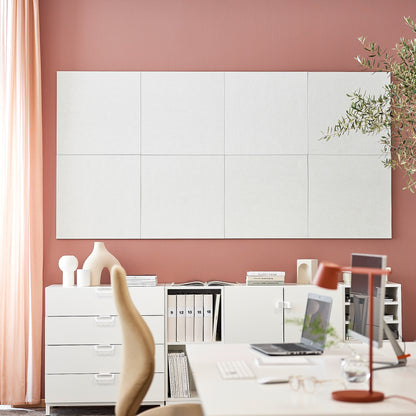 Lydabsorbent PATTERN, 8-pk., H600 B600 T11 mm, hvit