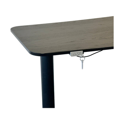Bekant elektrisk hev/senk skrivebord fra IKEA, svart laminat, 160x120 cm
