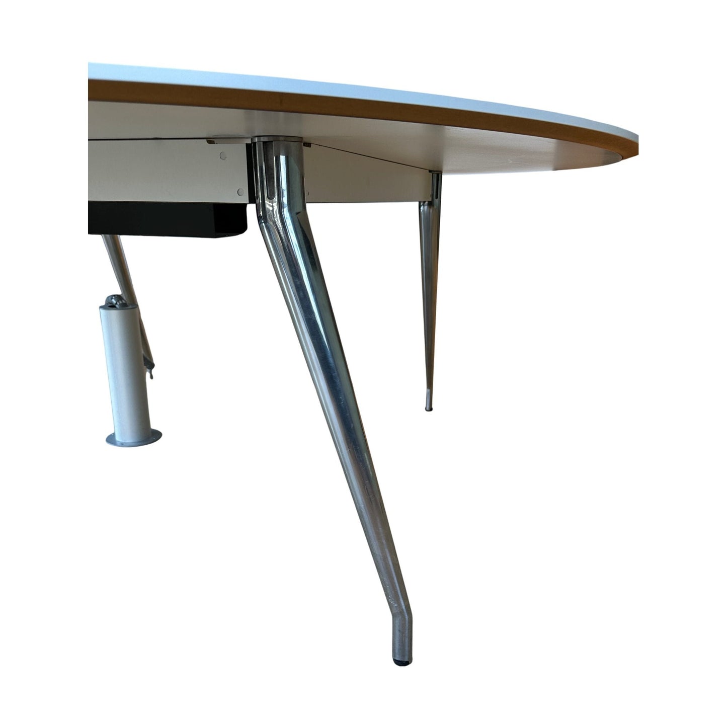 HAY møtebord, hvit laminat, 200x200 cm