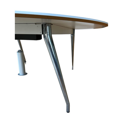 HAY møtebord, hvit laminat, 200x200 cm