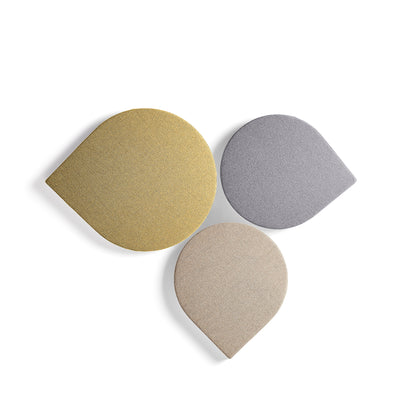 Lydabsorbent POLY, dråpe, H725 B600 T56 mm, veggmontert, gul