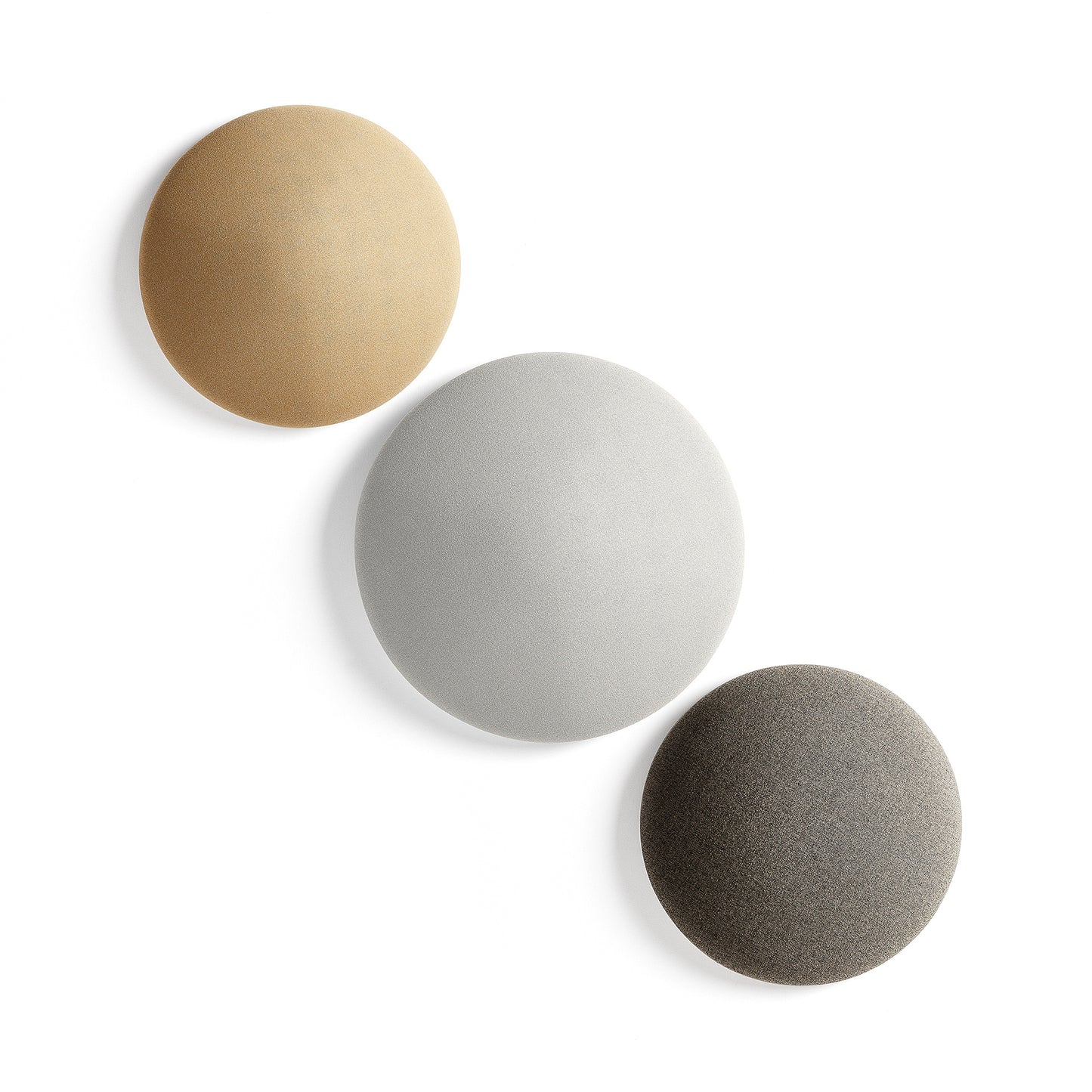 Lydabsorbent POLY, buet sirkel, Ø705 T170 mm, veggmontert, grønn