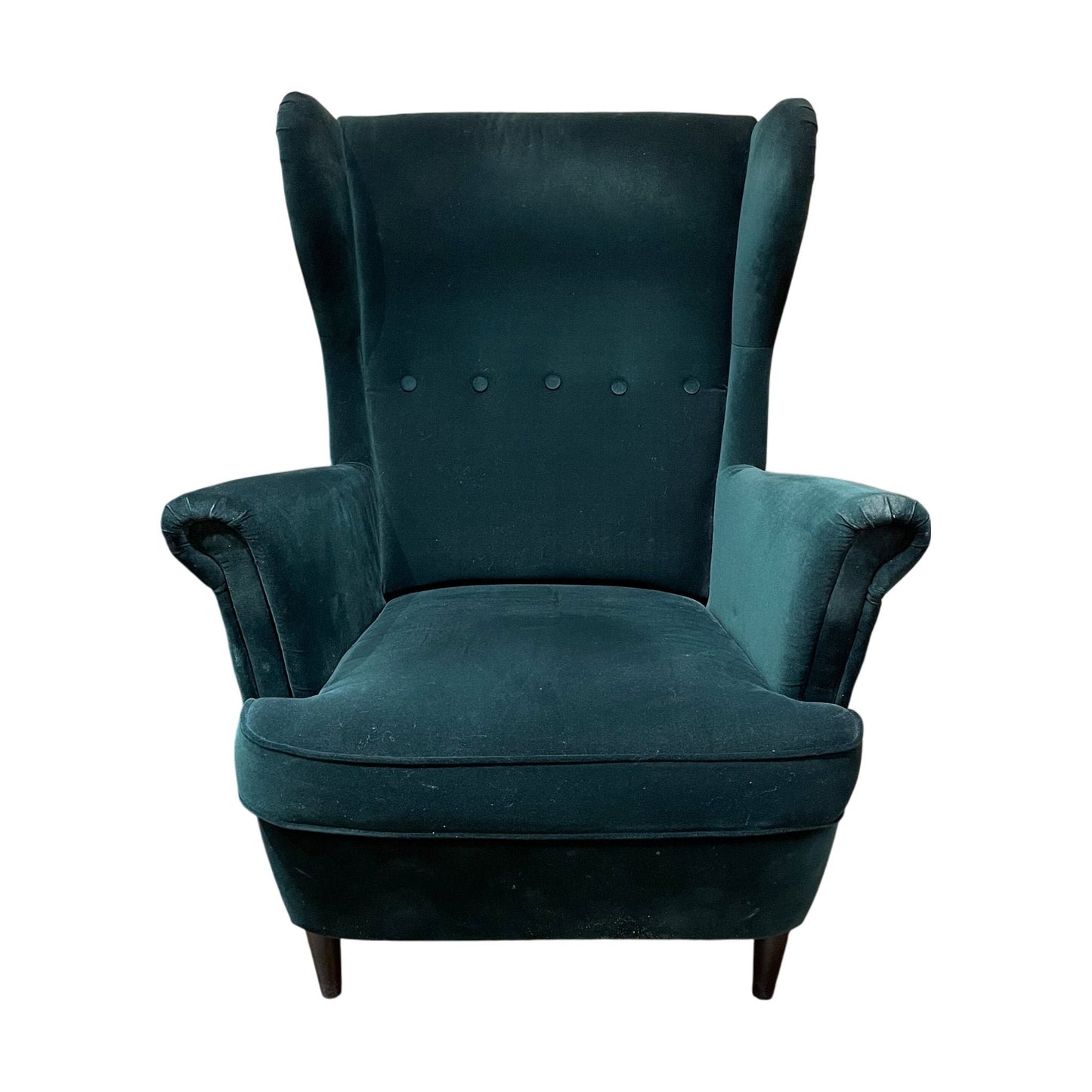 STRANDMON Ørelappstol, Djuparp mørk grønn