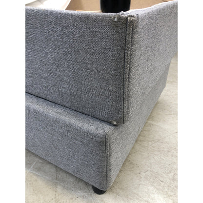 Juni kontinentalseng i polyester, grå