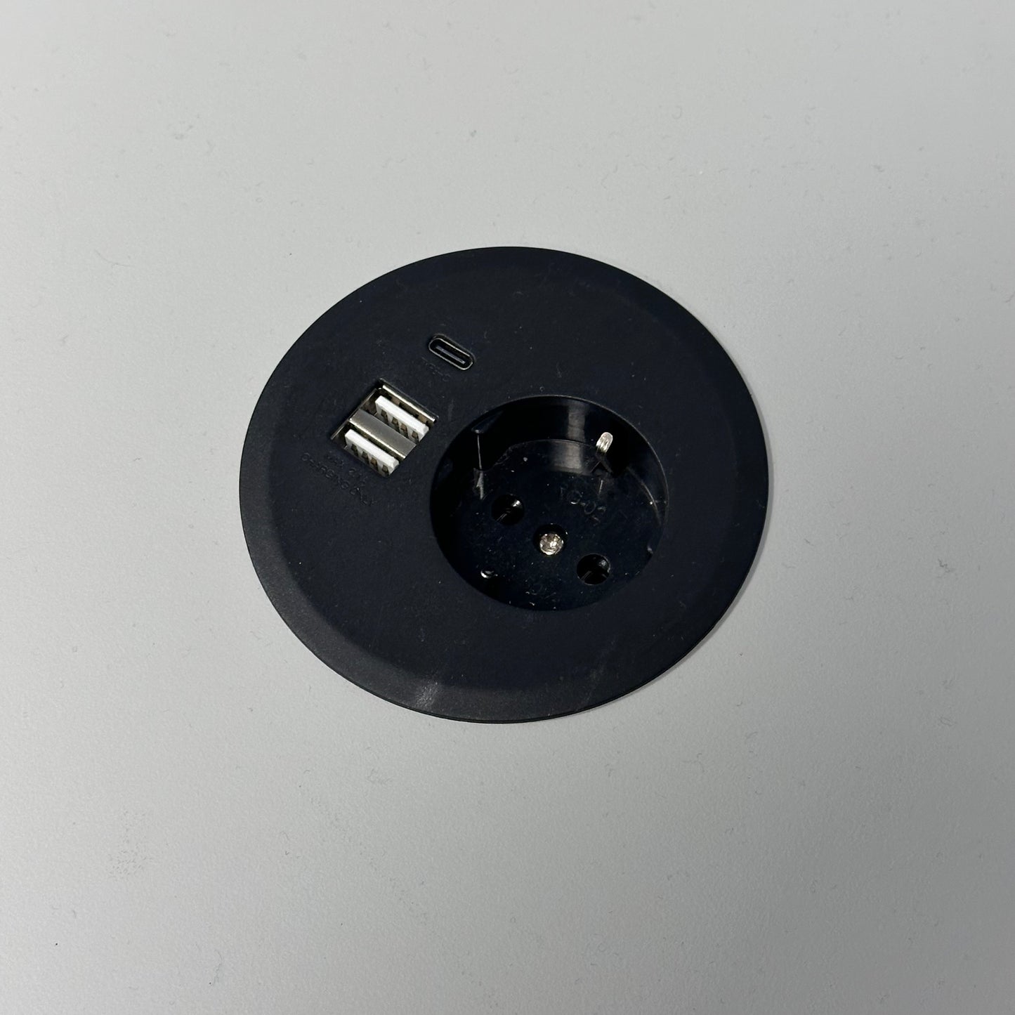 Manuelt hev/senk skrivebord, hvit, 160x90 cm