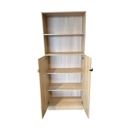 Bokhylle QBUS fra AJ Produkter, 4 hyller, eik