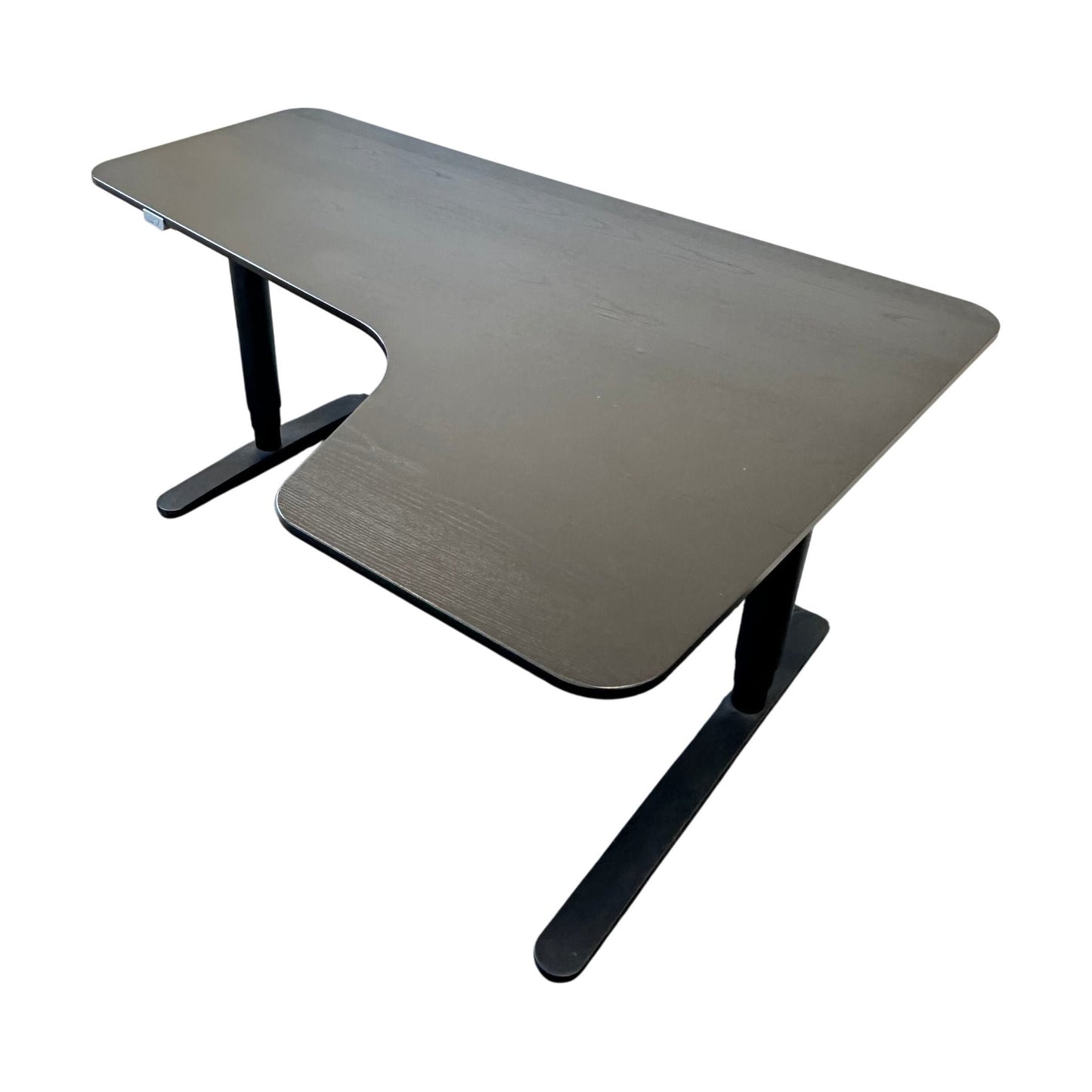 Bekant elektrisk hev/senk skrivebord fra IKEA, svart laminat, 160x120 cm