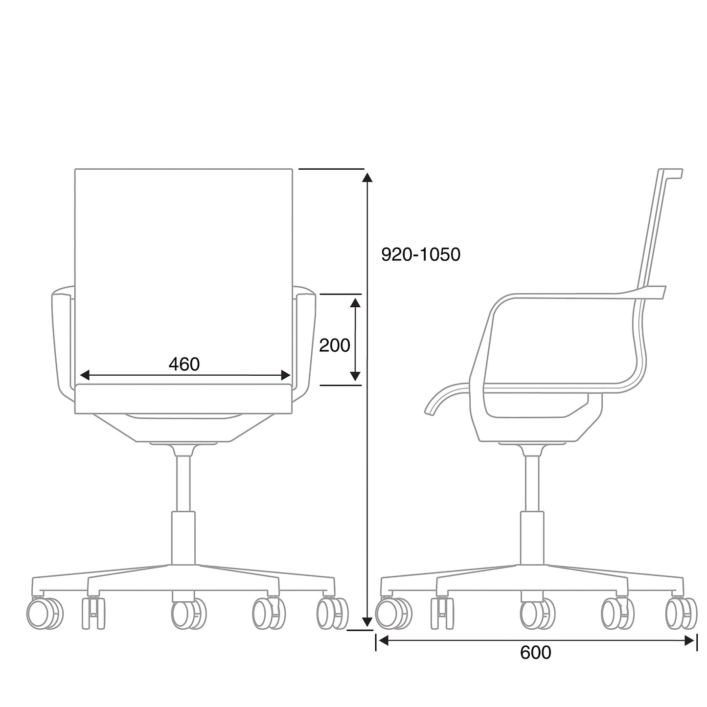 Konferansestol ENFIELD fra AJ Produkter, hvit