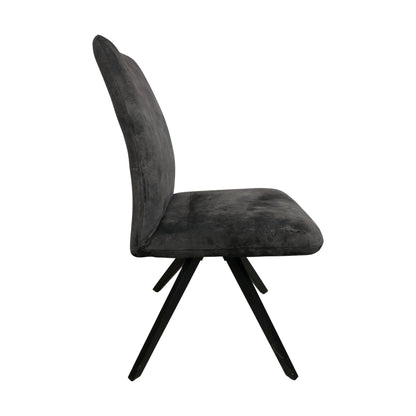 Hjort Knudsen spisestol, velur, grå
