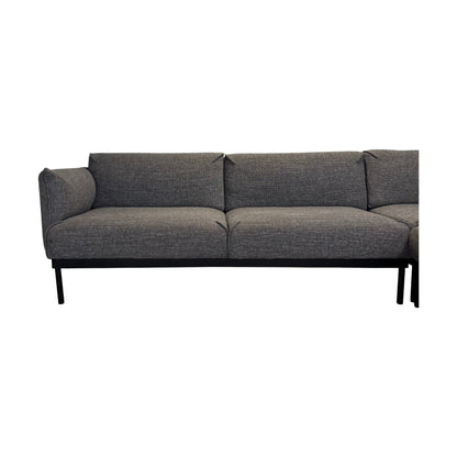 ÄPPLARYD hjørnesofa fra IKEA, stoff, grå, venstrevendt