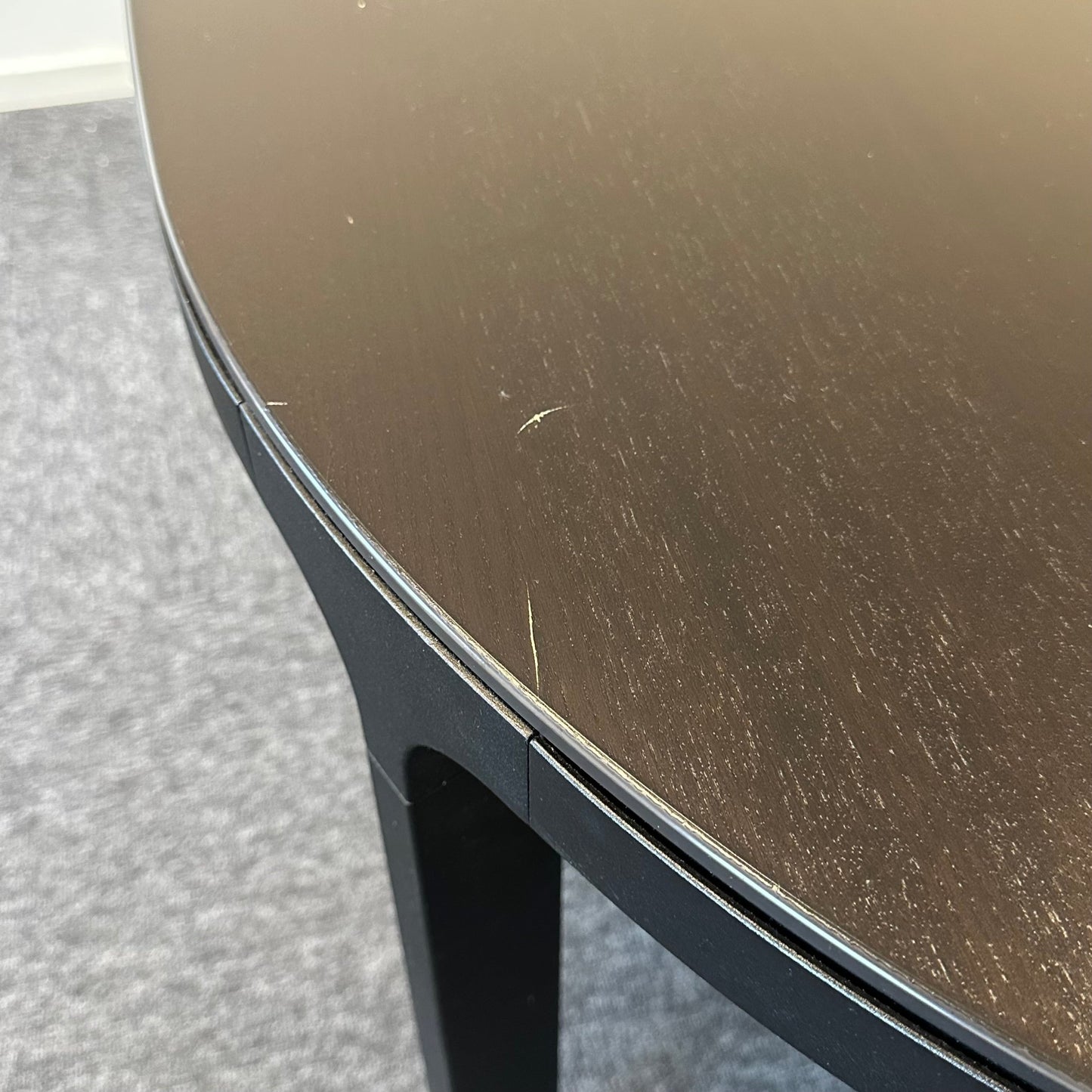 Bekant møtebord fra IKEA, svart laminat, 280x140 cm