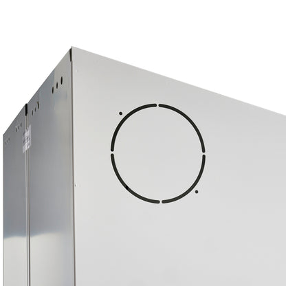 Garderobeskap CLASSIC COMBO, UTEN benstativ, 2 dører, H2100 B600 D550 mm, blå fra AJ Produkter