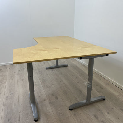 IKEA Galant manuell hev/senk skrivebord med høyresving