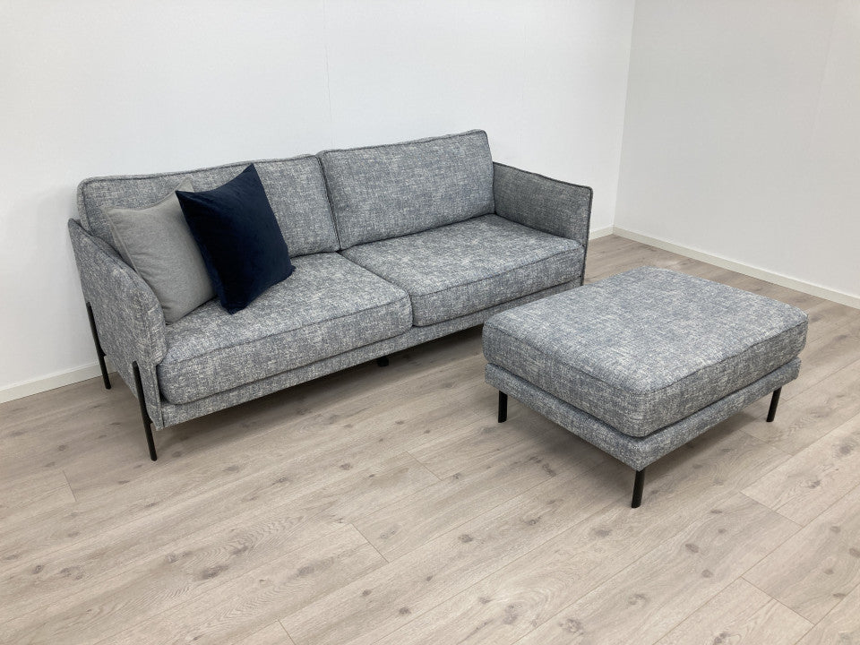 Nyrenset | Modena 3-seter sofa med puff
