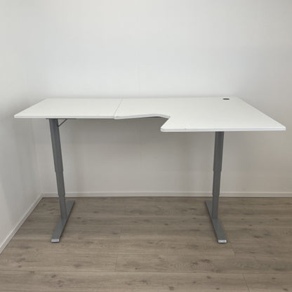 (200 x 80/120 cm) Elektrisk hev/senk skrivebord med høyresving og Linak motor