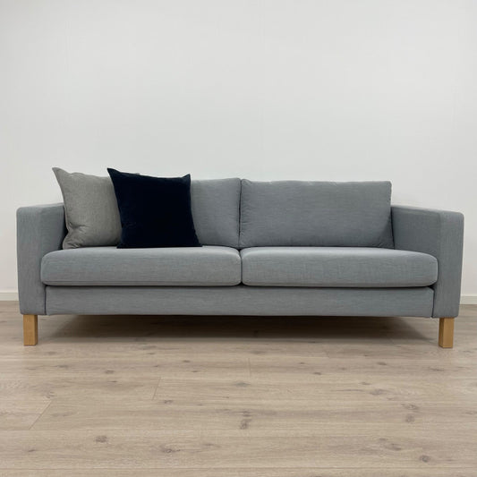 Nyrenset | Grå IKEA Karlstad 3-seter sofa