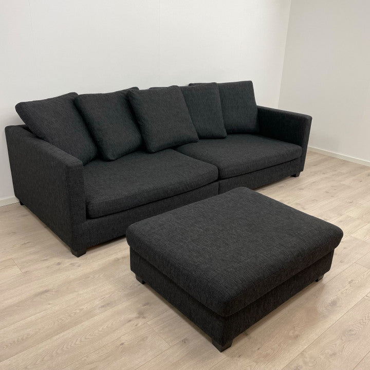 Nyrenset | Habitat Viking 3-seter sofa m/ puff