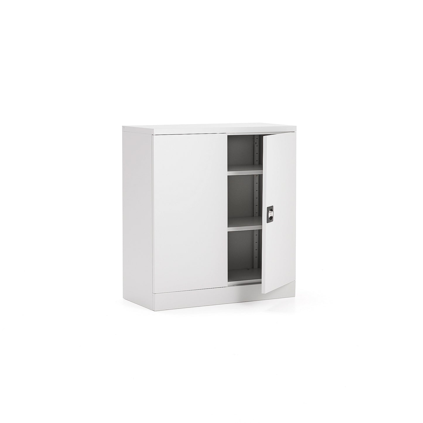 Oppbevaringsskap CLICK, flatpakket, H1000 B916 D422 mm, grå