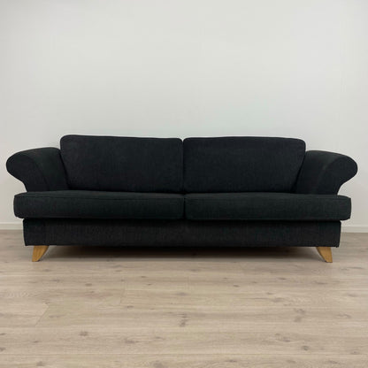 Sort 3-seter sofa