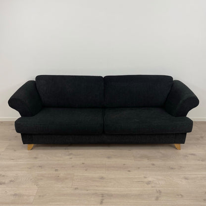 Sort 3-seter sofa