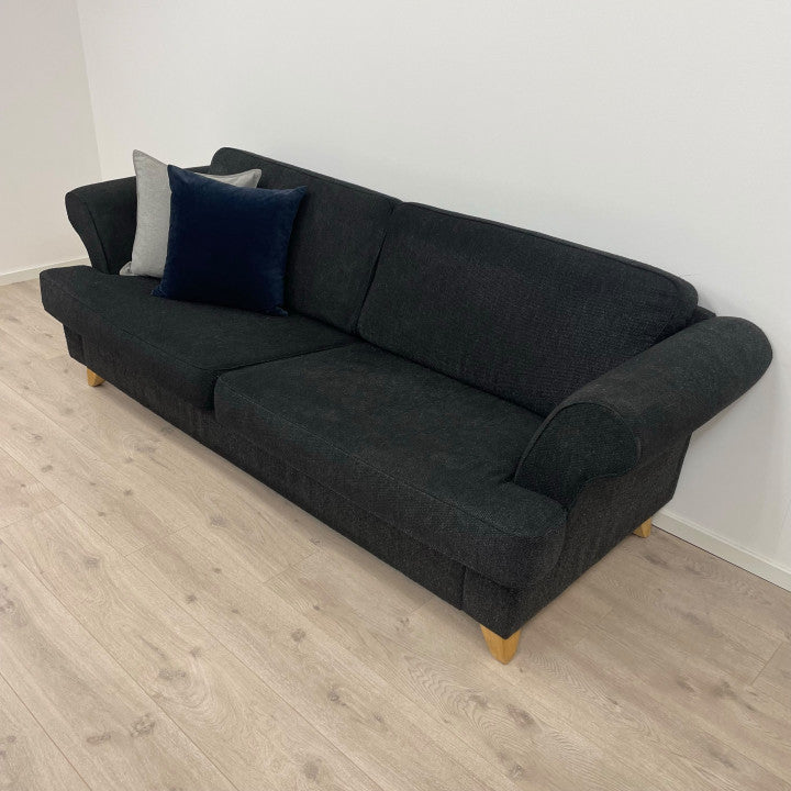 Sort 3-seter sofa