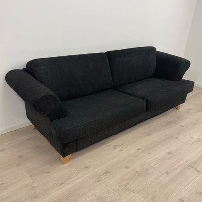 Sort 3-seter sofa