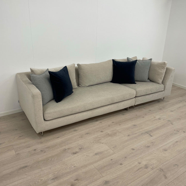 Nyrenset | Beige Designers Guild 3-seter sofa