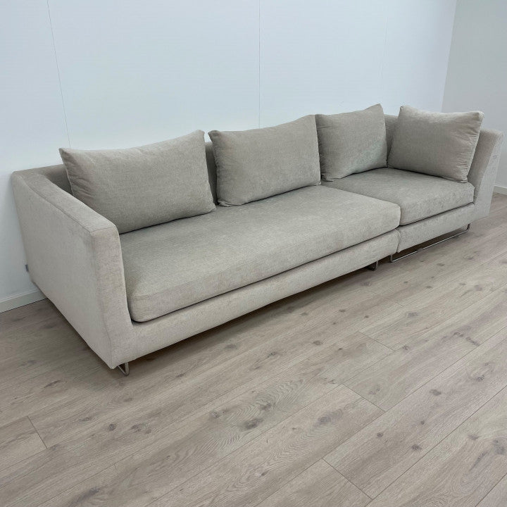 Nyrenset | Beige Designers Guild 3-seter sofa