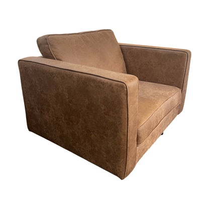 Brun Westin lenestol i skinn