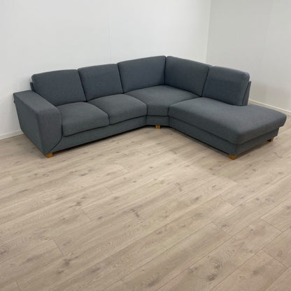 Nyrenset | Grå Hjort Knudsen hjørnesofa med åpen ende