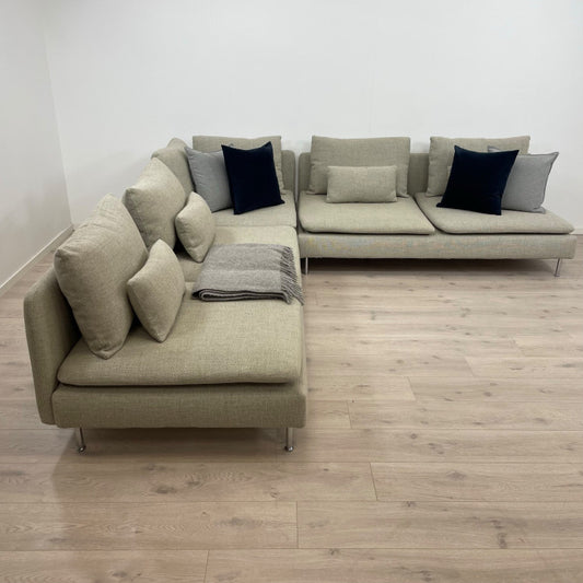 Nyrenset | Beige IKEA Söderhamn 6-seter hjørnesofa/modulsofa