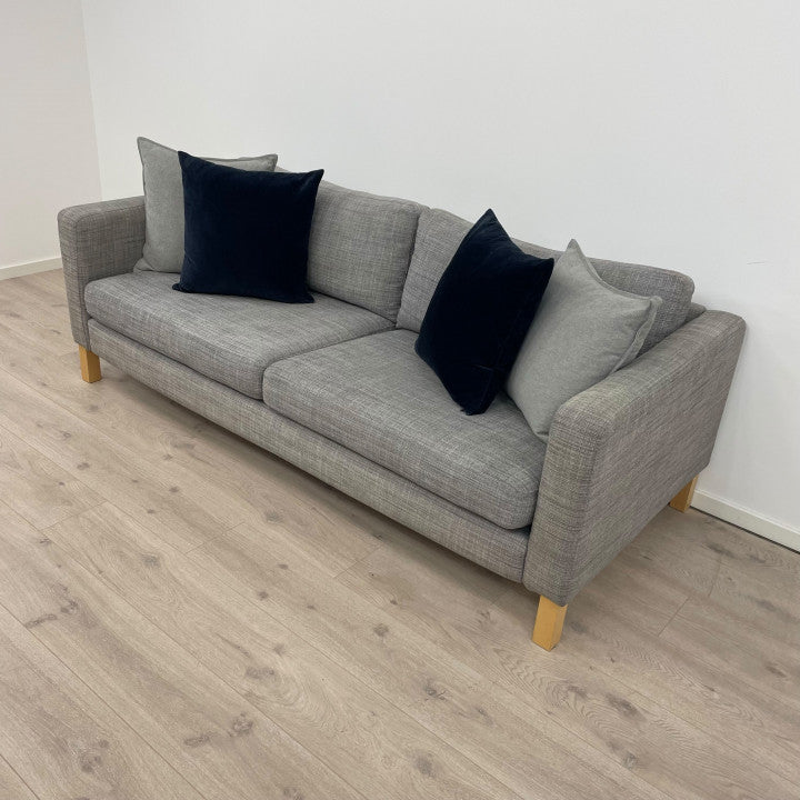 Nyrenset | Grå IKEA Karlstad 3-seter sofa