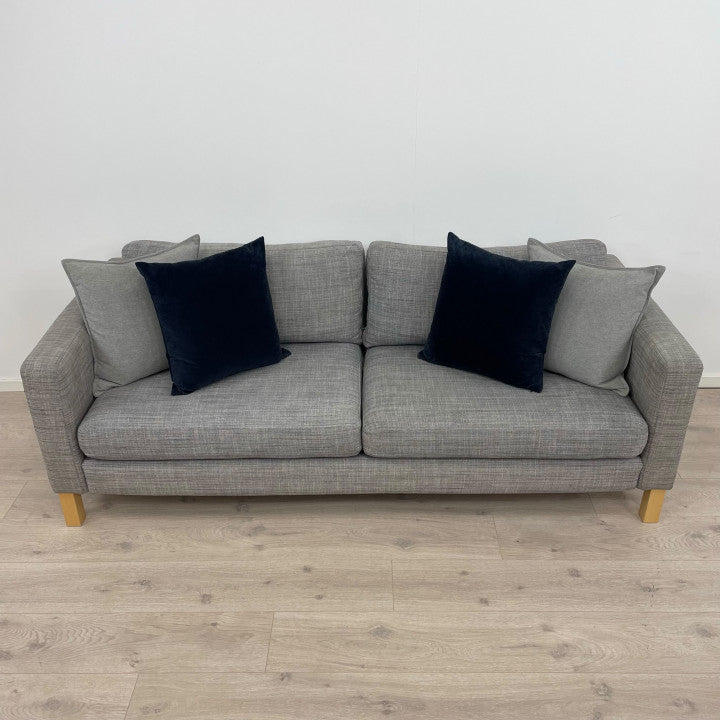 Nyrenset | Grå IKEA Karlstad 3-seter sofa